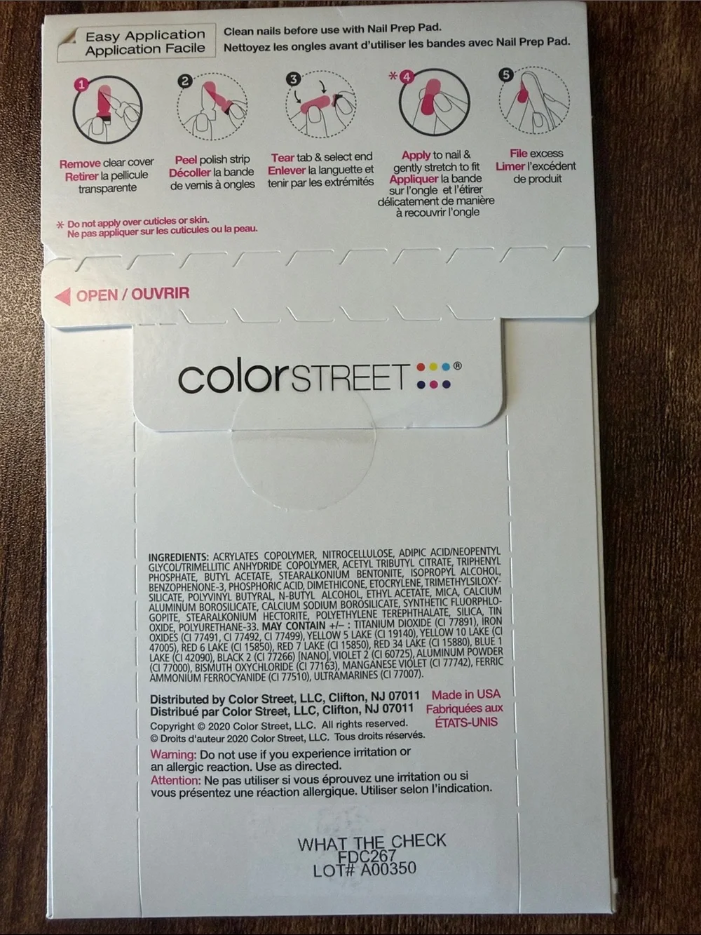Color Street Nail Polish Strips - What the Check